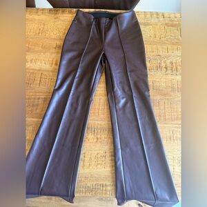A New Day NWOT Chocolate brown faux leather high rise pants
